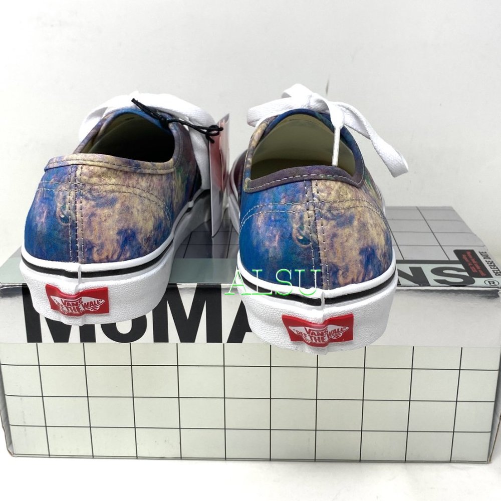 VANS Authentic Low Top Moma Claude Monet Canvas Shoes Women Size 6.5 VN0A2Z5I18H - Picture 4 of 11